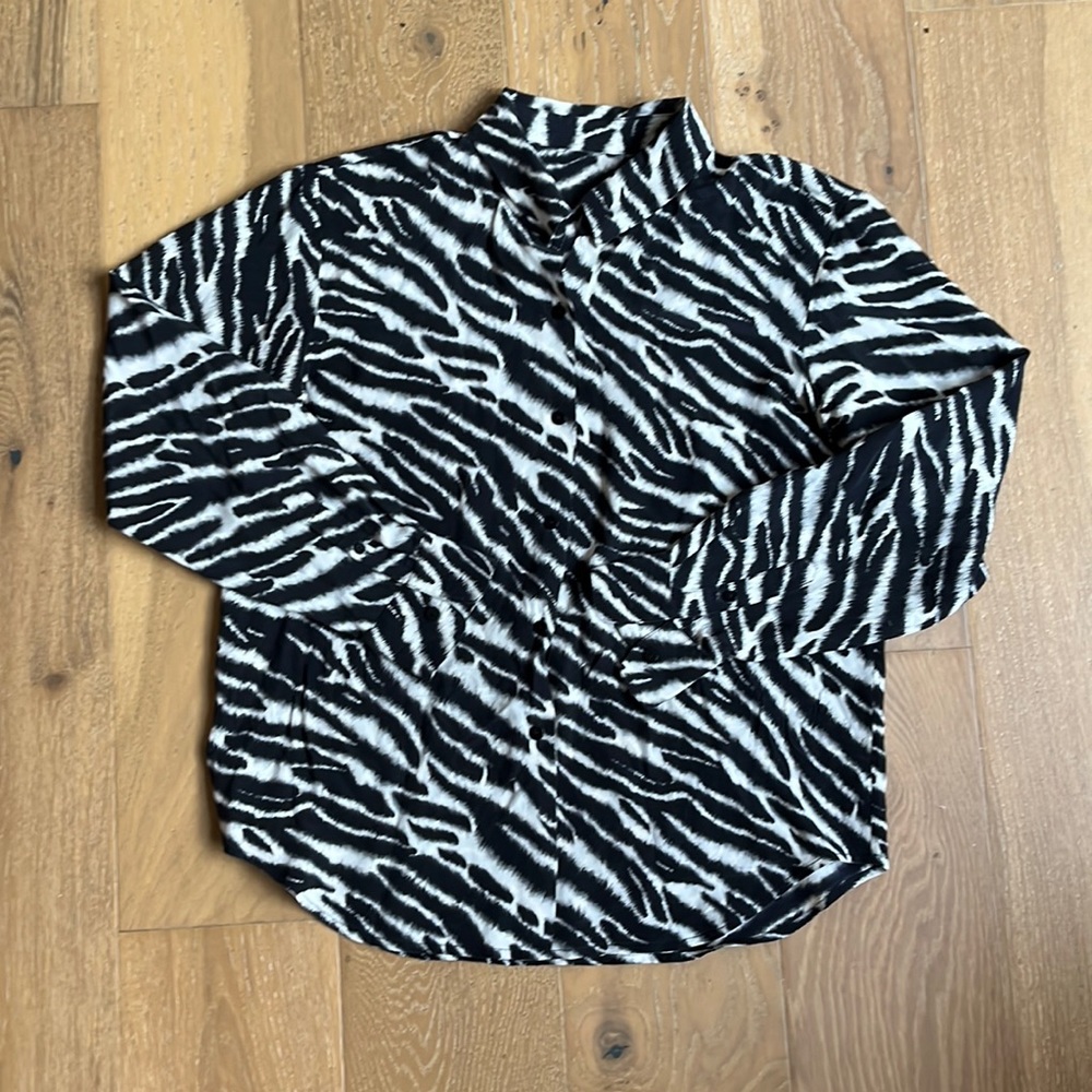 Zebra print blouse